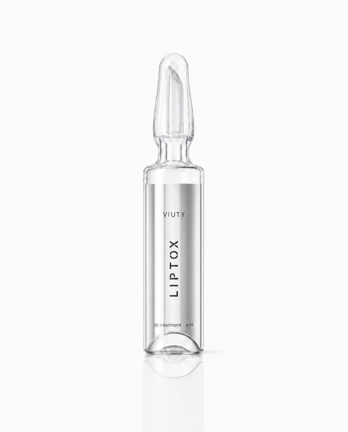 Envase ampolla de Liptox, tratamiento labial de la marca Viuty, 4 ml