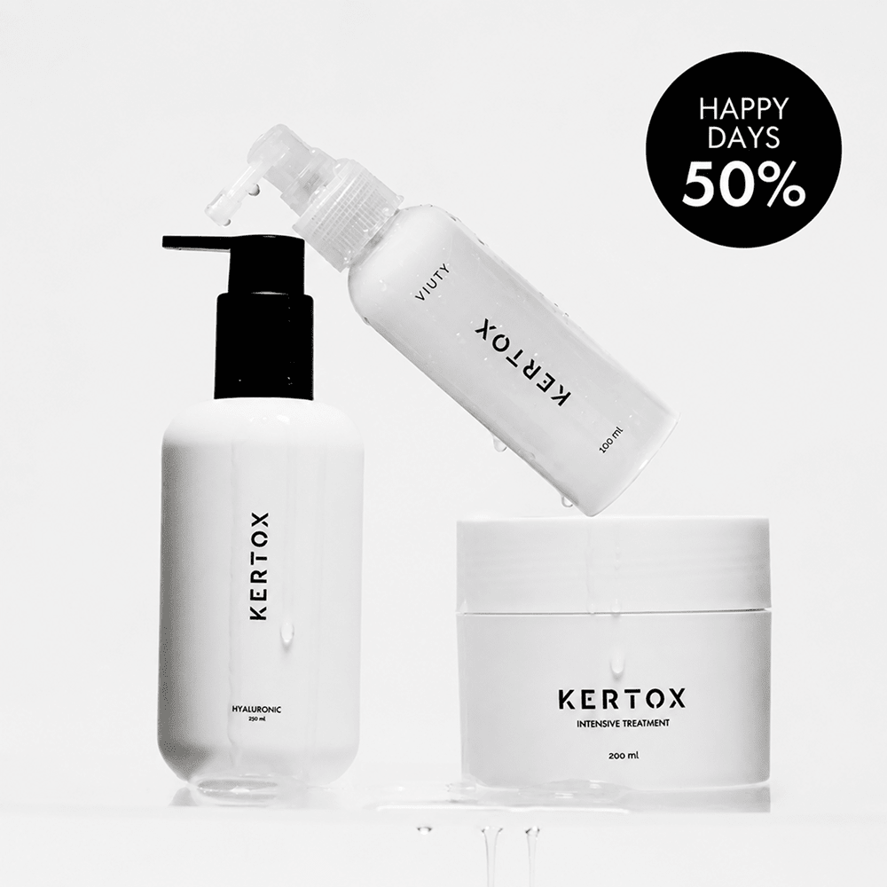 Happy Days: 50% Pack Kertox XL + Kertox Intensive + Kertox Hyaluronic - Viuty