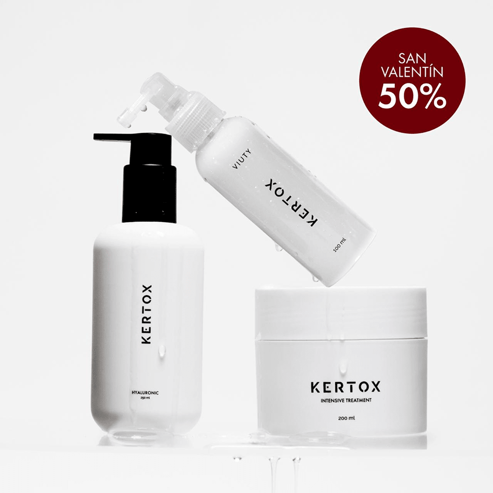 SAN VALENTIN: 50% Pack Kertox XL + Kertox Intensive + Kertox Hyaluronic - Viuty