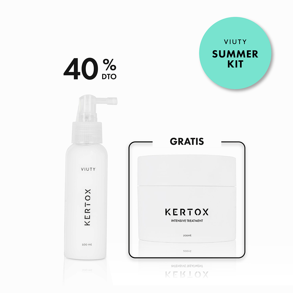 SUMMER KIT: KERTOX 100ML 40% DTO + KERTOX INTENSIVE 200ML GRATIS - Viuty